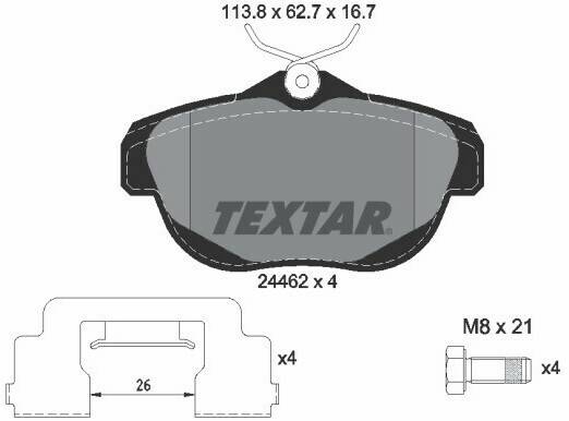 ATU Textar 2446201 Auto-Bremsanlagen