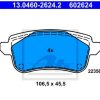 Auto-Bremsanlagen ATU ATE Bremsbeläge hinten für Renault Talisman Grand Scénic IV (13.0460-2624.2)