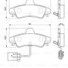 ATU Bosch Bremsbeläge hinten für Ford Mondeo II (0 986 424 745) Auto-Bremsanlagen